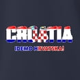 thumbnail image 3 of Wild Bobby Croatia Flag Pride Graphic Idemo Hrvatska Checkerboard | Unisex Novelty Graphic T-Shirt | Soccer Football Fan Gift for Men Women Standard V-Neck Tee, 3 of 5