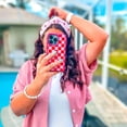 thumbnail image 3 of Caseco Mag-Safe iPhone 13 Pro Pink Checkerboard Print Case, 3 of 5