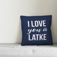 thumbnail image 2 of Creative Products Love you a Latke 16x16 Spun Poly Pillow, 2 of 2