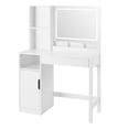thumbnail image 3 of Mainstays Vanity  with Lighted Mirror and Storage, White, 3 of 6