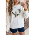 thumbnail image 2 of ZhiHiMeRi Women's Duck Print Sweater, Casual Round Neck Pullover XL, 2 of 12