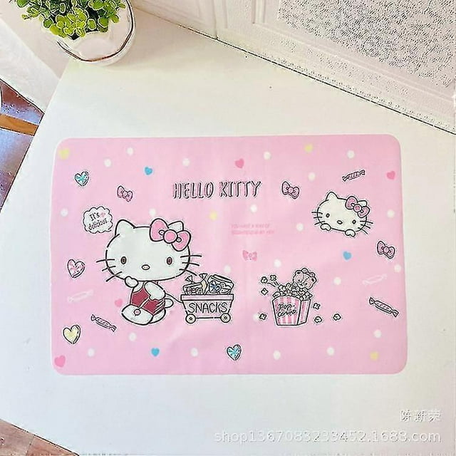 Born Pretty 44*30cm Kawaii Sanrios Cinnamonroll Kuromi My Melody Anime Cartoon Children's Silicone Placemat Translucent Drawer Moisture Pad