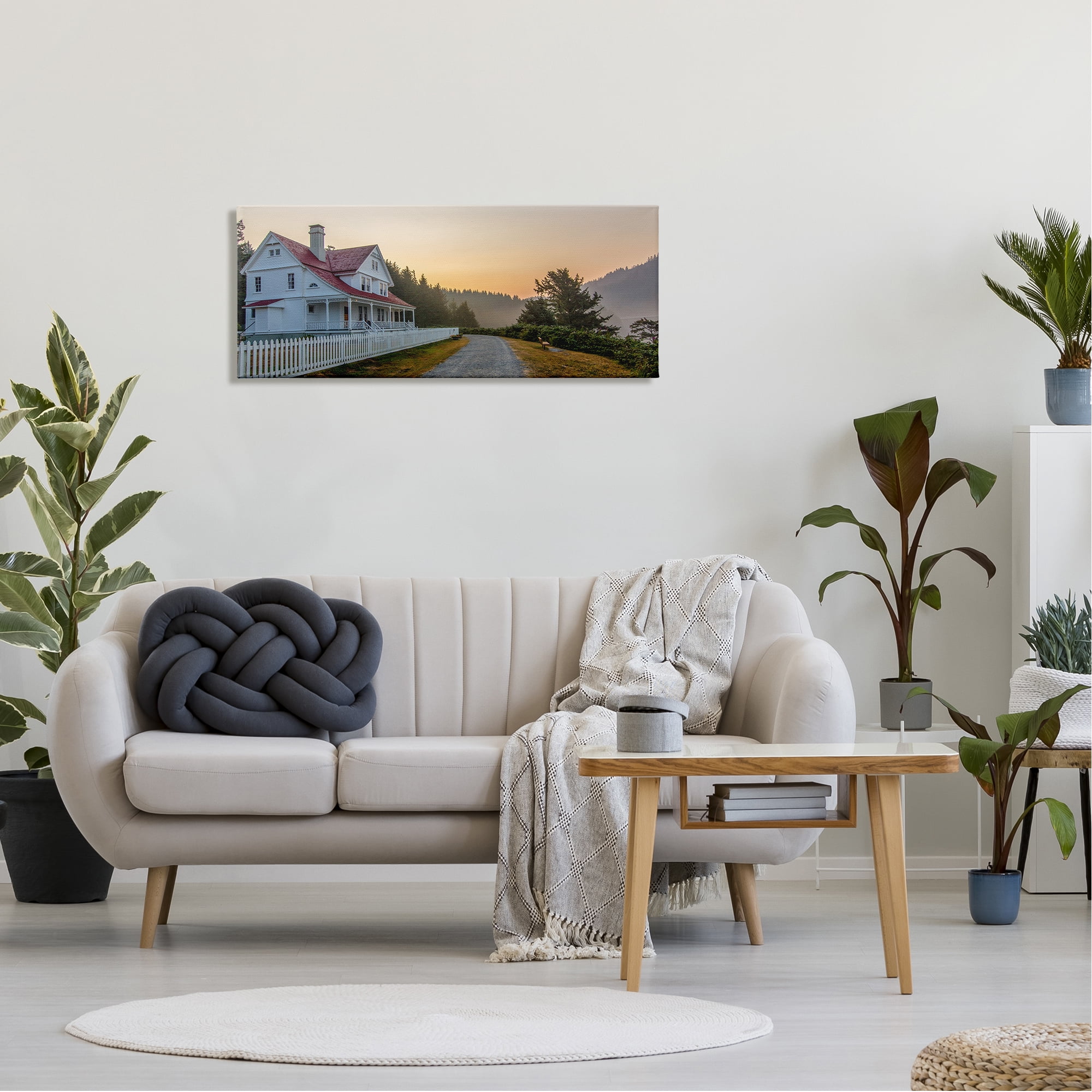 Stupell Industries Cozy Rural Country House Warm Mountain Sunset Photograph Gallery Wrapped Canvas Print Wall Art, Design by Jeff Poe