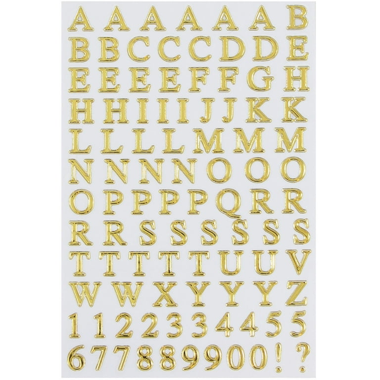 1.5 Soft Gold Sticker Glitter Letters - Each – Yellow Rose Floral Supply