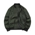 thumbnail image 4 of Miluxas Men's Lightweight Bomber Jackets Casual Spring Fall Windbreaker Jacket Light Zip Up Coat with Pocket Army Green XL(XL), 4 of 6