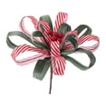 thumbnail image 2 of Flores artificiales navideñas, arreglos florales para manualidades con flores artificiales. Rojo Verde, 2 of 8