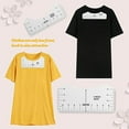 thumbnail image 3 of fastboy Handy T-Shirt Ruler Tool Alignment Craft Tool Guide 5PCS Accurate Centering for Flawless Designs Clear 7 Pcs 1Set, 3 of 6