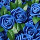 thumbnail image 3 of black Rosas de espuma de flores artificiales con tallos-decoraciones de mesa de fiesta negro, 3 of 5