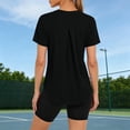 thumbnail image 6 of Vmvidoty Soft Workout Tops for Women UPF 50+ Sun Protection Shirt Quick Dry Athletic Running Hiking Travel Basic Tee Shirts Black XL, 6 of 10