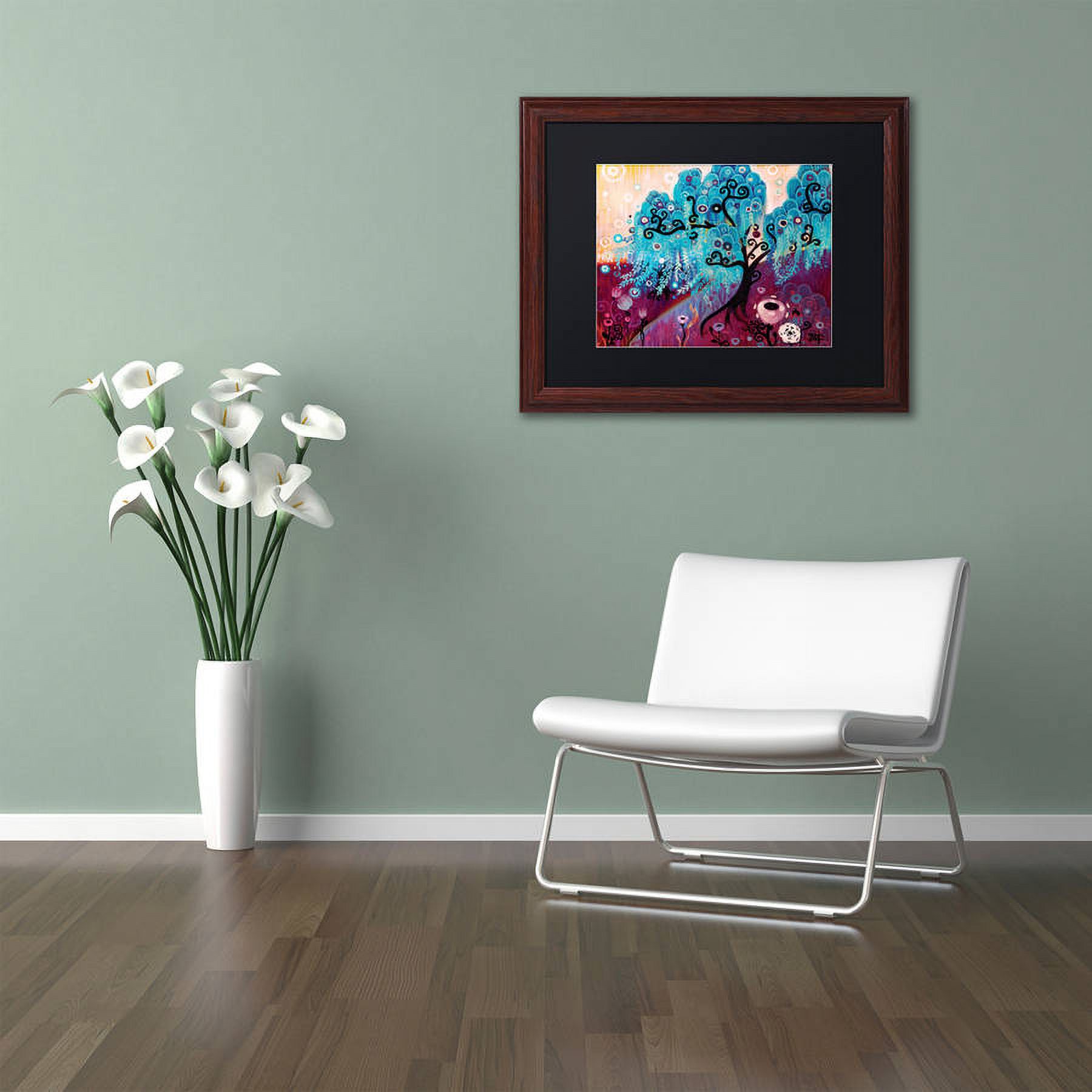 Trademark Fine Art "33" Canvas Art by Natasha Wescoat, Black Matte, Wood Frame