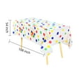 thumbnail image 6 of Happy Birthday Tablecloths, Colorful Balloons Confetti Happy Birthday Tablecloths for Party Decoration Supplies, Disposable waterproof tablecloth 108 x 54-inch 6pcs, 6 of 7