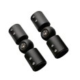 thumbnail image 4 of CHOK 2 Pcs Connecteur de Tige Douche Salle de Bain Robuste Porte en Verre de Salle de Bain Réglable 19 mm Brossé, 4 of 9