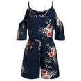 thumbnail image 6 of asdoklhq Womens Plus Size Clearance Dresses,Women Plus Size Casual V-Neck Leakage Shoulder Printing Loose Rompers Shorts, 6 of 6