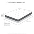 thumbnail image 4 of Colchon Cupra Matrimonial+Almohada Royal Twin+Protector Lux+Sabanas Royal+Edredon Homy, 4 of 8