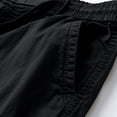 thumbnail image 6 of Eryao Mens Big and Tall Cargo Shorts Knee Length Elastic Waist Pants with Pockets Casual Outdoor Work Hiking Shorts,Black,40, 6 of 9