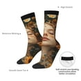 thumbnail image 4 of Cauagu Whimsical Flower Crown Maiden Print Crew Socks for Women and Men,Adult Athletic Running Socks 1-Pair Sports Socks Work Gear Socks with Moisture Wicking, 4 of 6