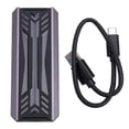 thumbnail image 1 of Boîtier de Disque Dur SSD NVME M2 à Double Protocole RGB Aluminium M.2 vers USB3.1 Gen1 5Gbps Gen2 10Gbps Type C NGFF NVME, 1 of 5