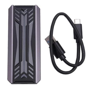 Dual Protocol SSD NVME M2 Hard Drive Enclosure RGB Aluminum M.2 to USB3.1 Gen1 5Gbps Gen2 10Gbps Type C NGFF NVME Case