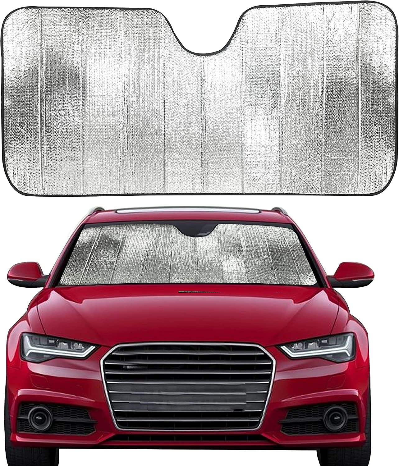 Sun Shade Windshield for Trucks Automotive Windshield Sun Shade to Keep Your Rig Safe Fits