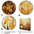 thumbnail image 3 of Designart "Golden Harvest Gold Orange wall decor" Abstract Collages Floater Framed Wall Art Print, 3 of 7