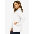 thumbnail image 3 of Jessica London Women's Plus Size Fine Gauge Cardigan, 3 of 5