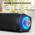 thumbnail image 3 of Altavoces para ordenador Uakinat alimentados por USB con auxiliar de 3,5 mm y LED, 3 of 7