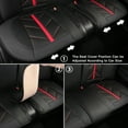 OTOEZ 5D Luxury Leather Car Seat Cover Full Set Front, Rear 5 Seats
