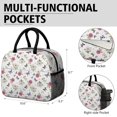 thumbnail image 6 of Womens Pioneer Flower Floral Print Pattern Lunch Box for Work,Insulated Lunch Bag for Women,Loncheras Para Mujer,Leakproof Adult Lunch Bag for Work,Beach,Travel,Picnic,Camping, 6 of 6