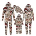 thumbnail image 5 of Penkiiy Family Christmas Onesies Matching Sets Pajamas Holiday Cute Print Pjs Hoodie Fleece Sleepwear for Couple and Kids 6 Years Multicolor, 5 of 6