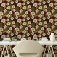 thumbnail image 2 of Ambesonne Tropical Abstract Peel & Stick Wallpaper for Home, Family Memories, 13"x36", Apricot Beige and Maroon, 2 of 5