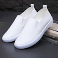 thumbnail image 7 of Yungyresw Women Flat Shoes Solid Color Closed Toe Slip on Fashion Casual Shoes Outdoor Comfortable Low Cut Hike Footwear White 39, 7 of 7