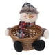thumbnail image 2 of Cesta de almacenamiento de dulces, soporte para regalos de fiesta navideña, cesta de almacenamiento navideña, adorno de regalo para decoración de fiestas en el hogar (Muñeco de nieve), 2 of 8
