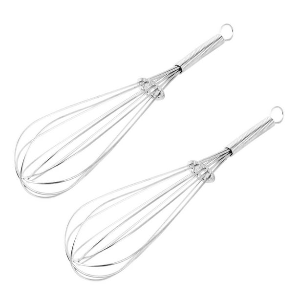 Home Kitchen Stainless Steel Manual Handheld Egg Cream Mixing Mixer Beater 2pcs