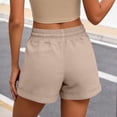 thumbnail image 6 of Womens Shorts Summer Casual Loose Elastic Waist Drawstring Comfy Lightweight Beach Shorts with Pockets, 6 of 7
