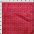 thumbnail image 3 of oneOone Georgette Viscose Red Fabric Small Motif Bandhani Sewing Craft Projects Fabric Prints By Yard 42 Inch Wide, 3 of 4