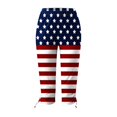 thumbnail image 4 of Womens Relaxed Fit Pants by Generic Summer Casual Drawstring Solid Cropped Cargo Pants, Black, Size XL, 4 of 5