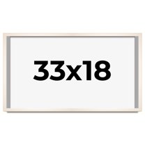 33x18 Frame White Wheat Solid Wood Picture Frame | Moulding Width 0.75 Inches | Interior Depth 0.5
