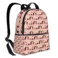 thumbnail image 2 of Lsque Dachshund Couple Pattern Backpack – School Travel Canvas Daypack with Ergonomic Padded Straps, Multiple Compartments & Leather Handle, 2 of 5