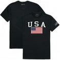 thumbnail image 2 of Rapid Dominance  USA & Flag Relaxed Graphic Tee Shirt, White - Medium, 2 of 3