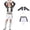 Cosplay-C, variant on Halloween Popular Star Idol Cosplay Costume, Stage Role Play Dance Outfit, Includes Outerwear, Inner Top and Pants, Complete Cosplay Set for Party and Stage Role Play, 100(2-3 Years)