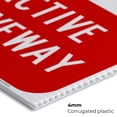 thumbnail image 5 of No Parking Active Driveway Sign, 24x36 Corrugated Plastic, 5 of 7