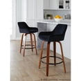 thumbnail image 5 of LumiSource Brown Daniella 26" Fixed-Height Counter Stool - Set of 2, 5 of 11