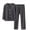 Gray, variant on Umfun Girls V-Neck Button Up Cardigan and Straight Leg Pants Set - Soft Long Sleeve 2-Piece Loungewear Outfit Cozy Autumn Winter Sleepwear and Casual Daily Wear