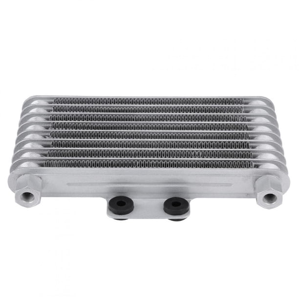 Enfriador de aceite para Suzuki 125CC 150CC 200CC, kit de sistema de radiador de enfriamiento de aceite de motor de enfriador de aceite de motocicleta de aluminio 125ml plateado Ecomeon no