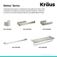 thumbnail image 4 of Kraus 24" Bathroom Towel Bar, Brushed Nickel, 4 of 7