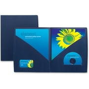 Gbc IMPACT Designer Two-Pocket Folder, 11 x 8-1/2, Navy, 5/Pack (GBC55517)