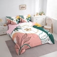 thumbnail image 3 of Homewish Retro Floral Leaves 7-Piece Twin Bedding Sets For Female Men Adults,Vintage Aesthetic Bedding Comforter Set,Minimalist Mid Century Breathable Sheet Sets,Luxury Bedroom Decor,Reversible, 3 of 8