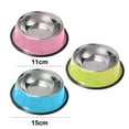 thumbnail image 2 of 3 Pcs Cat Bowls Non-Slip Stainless Steel Small Cat Food Bowls Unbreakable Thicken Cat Feeder Cat Dishes Suitable for Indoor Small Pets,, 2 of 6