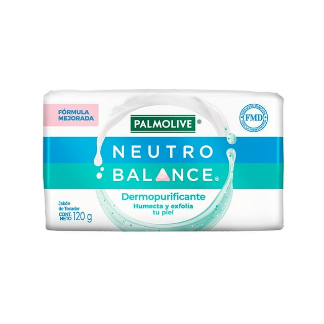 Jabón de Baño Neutro Balance Dermopurificante Humecta y Exfolia tu Piel 120 g
