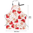 thumbnail image 3 of Zufioo Cute Mushroom Print Adult Waterproof Apron, Cooking Apron, Flower Arranging and Painting Apron-Adjustable Straps, with Pockets, Kitchen Supplies-One Size, 3 of 8